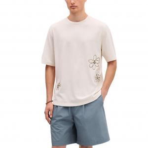 HERMES Футболка мужская светло-коричневая Light Umber