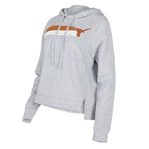 Женский трикотажный худи raglan concepts sport gray texas longhorns cedar Unbranded