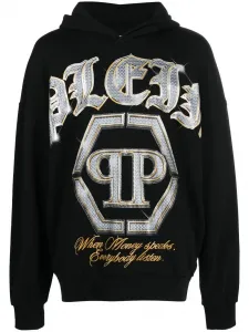 Худи с логотипом Philipp Plein, черный