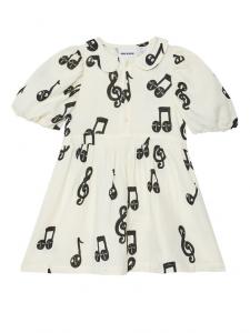 Повседневное платье regular fit 2525012610 Mini Rodini, белый