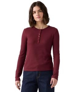 Женская футболка с длинными рукавами Dana Henley Levi's, Tawny Port