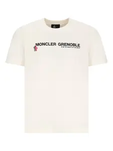 Футболка с логотипом Moncler Grenoble, белый