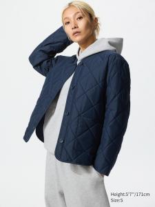 Куртка Puffertech без воротника Uniqlo, 69 navy