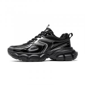 AGSDON Нескользящие легкие термальные низкие кроссовки Chunky, мужские, черные