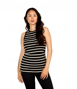 Жилет для тренировок по тренировке мышц спины Bshirt, Black/white stripe