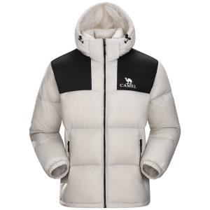 CAMEL Теплая флисовая серия пуховик Unisex, Oak Gray/Phantom Black