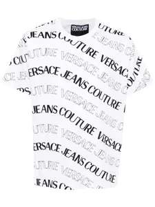 Футболка с логотипом Versace Jeans Couture, белый