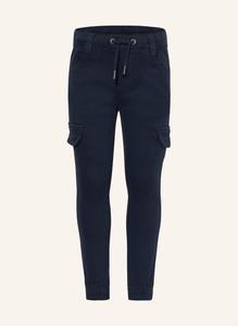 Кожаные брюки-карго стандартной посадки S.Oliver Red, синий