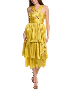 Многоярусное платье миди Cinq á Sept Malia Cinq à Sept, синий