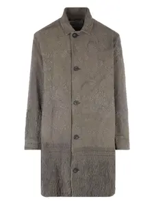 Пальто с вышитой бахромой By Walid, коричневый