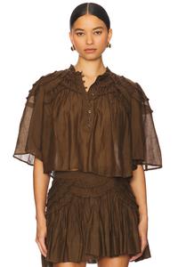 Топ Carmen Isabel Marant Etoile, dark khaki