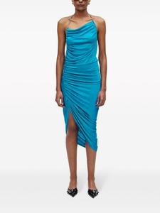 Marc Jacobs платье миди со сборками, синий