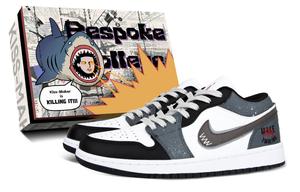 Jordan кроссовки Air 1 Cushioning низкие винтажные баскетбольные Unisex Gray