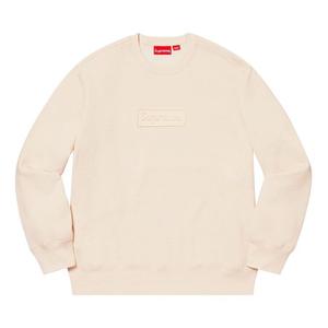 Толстовка Supreme Cutout Logo Crewneck Natural, кремовый