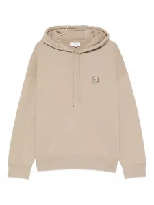 Худи с кулиской и мотивом лисы Maison Kitsuné, нейтральный