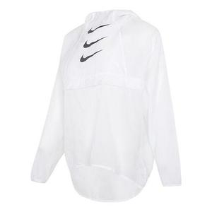 Ветровки как w nk run dvn po pckbl jkt куртка белая Nike, белый