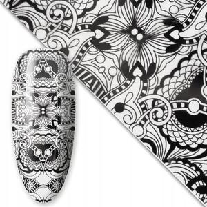 Трансферная фольга для нейл-арта 80 см Черная № 13, AllePaznokcie