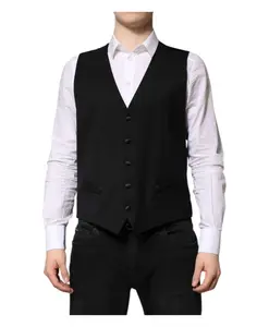 Однобортный жилет Dolce & Gabbana, черный