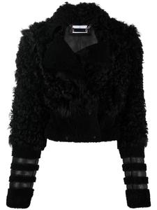 Philipp Plein куртка Gothic Plein из овчины, черный