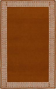 Ковер SAFAVIEH, 122 x 183 см, - коллекция Metro - Rust & Ivory, ручной работы из шерсти, идеально для гостиной, спальни, столовой (MET465P)