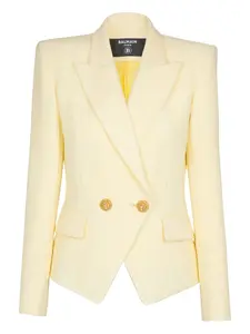 Блейзер на пуговицах Balmain, желтый