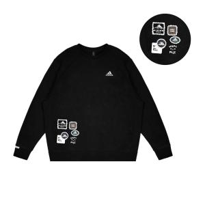 Adidas Пуловер с длинным рукавом худи унисекс Black