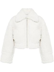 Укороченная куртка из овчины Halfboy, белый