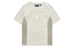 Футболка женская весенняя гречневая FILA FUSION