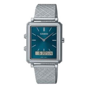 Часы analog 'silver teal' Casio, серебряный