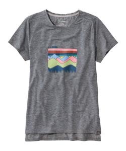 Футболка с коротким рукавом, графическим принтом, стандартный американский крой L.L.Bean, серый