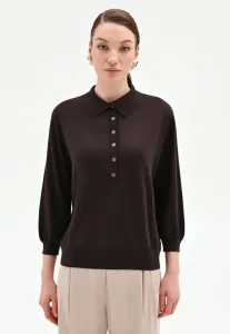 Свитер с воротником-поло Rinascimento, Chocolate