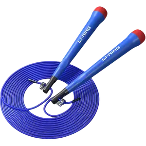 Профессиональная гоночная скакалка для студентов материал ручки abs материал шнура pvc стальной трос 2,8 м LINING, синий