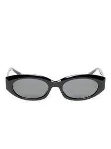 Солнцезащитные очки в овальной оправе A BATHING APE, черный