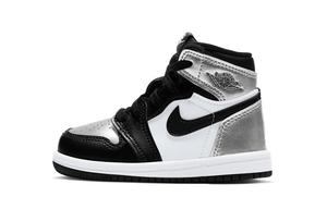 Кроссовки Jordan 1 Retro High Silver Toe TD