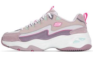 Кроссовки Skechers D"Lites 4.0 Chunky Sneakers Women's Low-top Lavender/Purple/Pink/White/Green, цвет Light Lavender