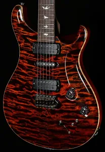 PRS Willcutt Эксклюзивная деревянная библиотека Modern Eagle V Orange Tiger Quilted Maple 10 Top (217)
