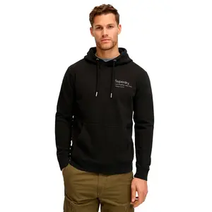 Худи Superdry Core Logo City Loose, черный
