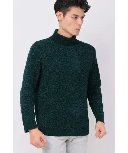 Zero от tornado mart beast jacquard mall водолазка, цвет Dark Green