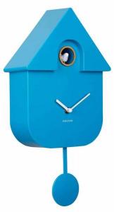 Настенные часы Karlsson Modern Cuckoo, 22x9x22 см, синий