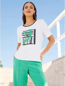 Рубашка с короткими рукавами с белым и черным принтом WITT WEIDEN