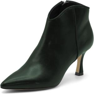 Женские сексуальные ботильоны с острым носком, низким каблуком-кошечкой, боковой молнией, короткие ботинки, формальные офисные профессиональные туфли, размеры 4-16 US Wo wagas, Green