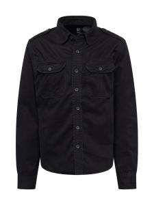 Рубашка на пуговицах классического кроя Brandit, черный