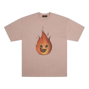 Футболка Drew House Drew Flame T-shirt 'Dusty Rose', желто-коричневый