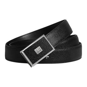 Ремень мужской из кожи коровы черный ширина 3 см Dunhill