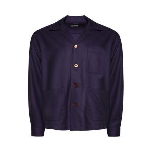 Рубашка Bode Aubergine Overshirt, Plum