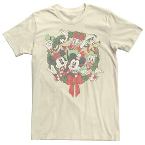 Мужская футболка с рождественским венком для групповых снимков Disney
