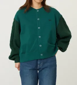 Вязаный кардиган Lee с панельной отделкой