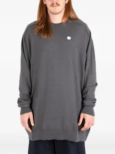 Свитер с вышитым логотипом Société Anonyme, серый