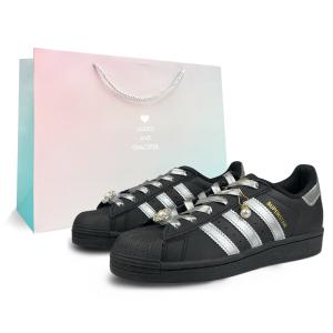 Кроссовки Adidas Originals Superstar J Kids' Skateboarding Shoes Grade School, черный