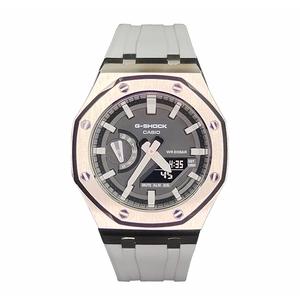 Часы Casio G-Shock Analog-Digital 2100 Series, арт. GA-2100-1A, 44 мм, серый/серебристый